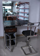 Load image into Gallery viewer, Stainless Steel Salon Mirror With Lockers