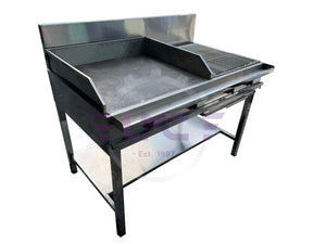 Stainless Steel Kottu/Dosa/Roti Grill with BBQ Grill Combination Stove