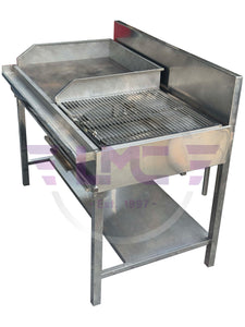 Stainless Steel Kottu/Dosa/Roti Grill with BBQ Grill Combination Stove