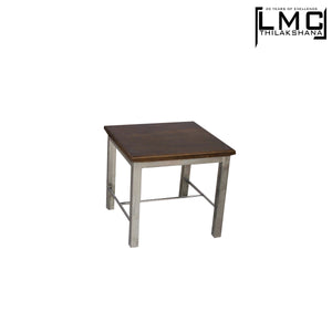 Stainless Steel Stool - Wooden Top