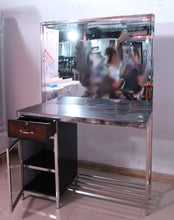 Load image into Gallery viewer, Stainless Steel Salon Mirror With Lockers
